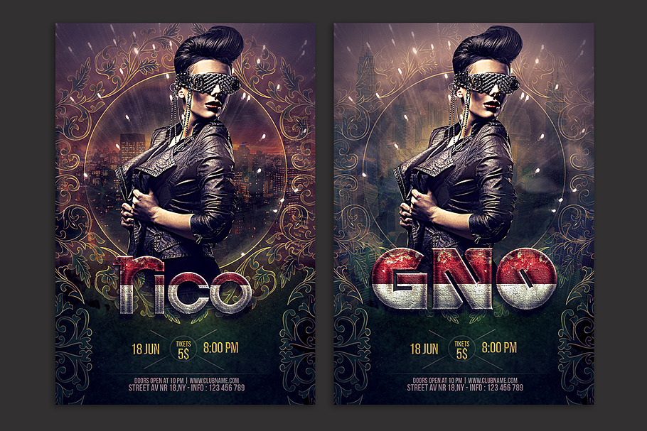 Dj/GNO Flyer in Flyer Templates - product preview 8