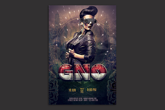 Dj/GNO Flyer in Flyer Templates - product preview 2