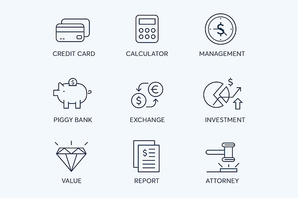 78 Fintech Line Icons in Credit Card Icons - product preview 5