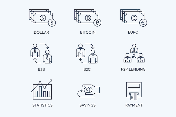 78 Fintech Line Icons in Credit Card Icons - product preview 7