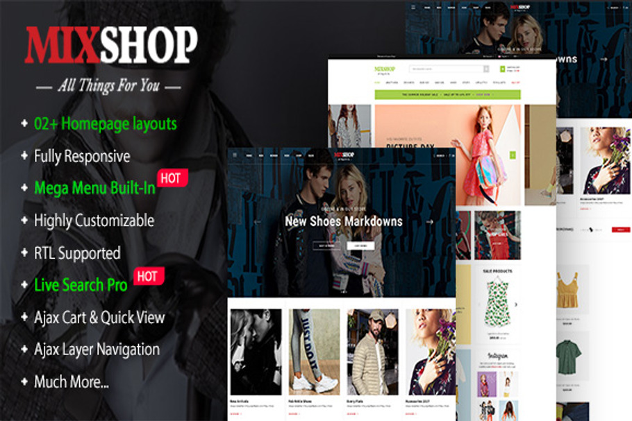 MixShop Multipurpose Theme in WordPress Commerce Themes - product preview 8