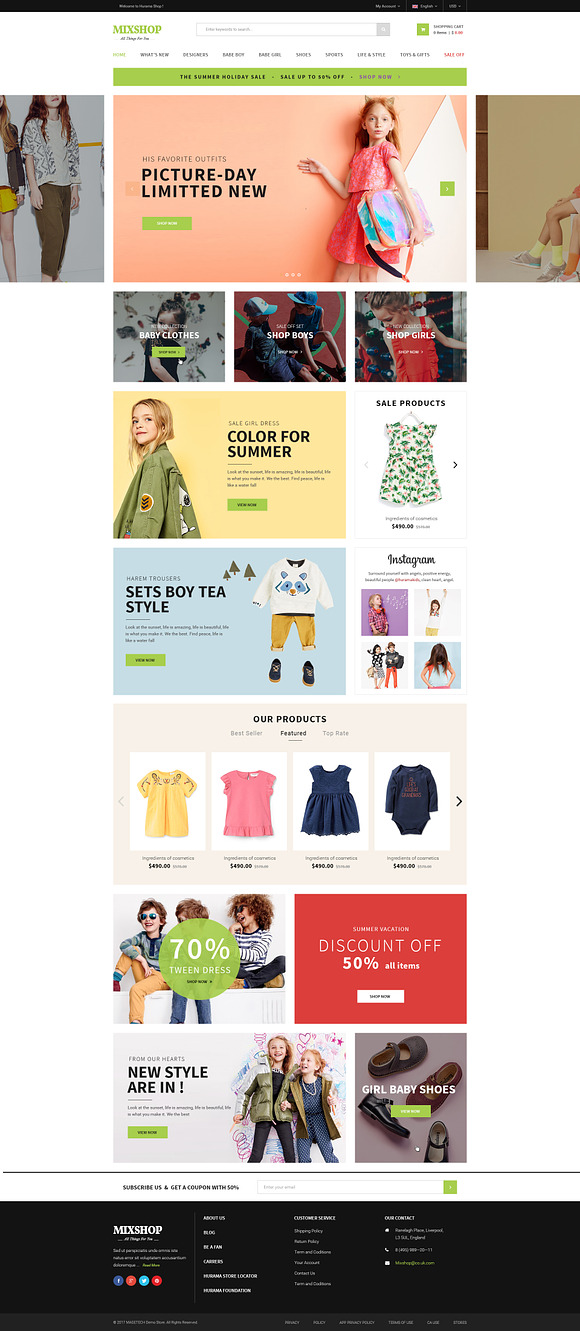 MixShop Multipurpose Theme in WordPress Commerce Themes - product preview 3