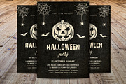 Vintage Halloween Party Flyer