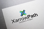 X Arrow Path Logo