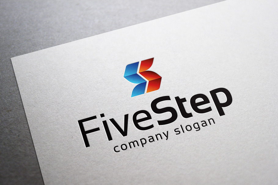 Five Step Logo in Logo Templates - product preview 8