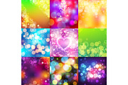 Bokeh abstract blur texture colorful background ornament vector illustration.