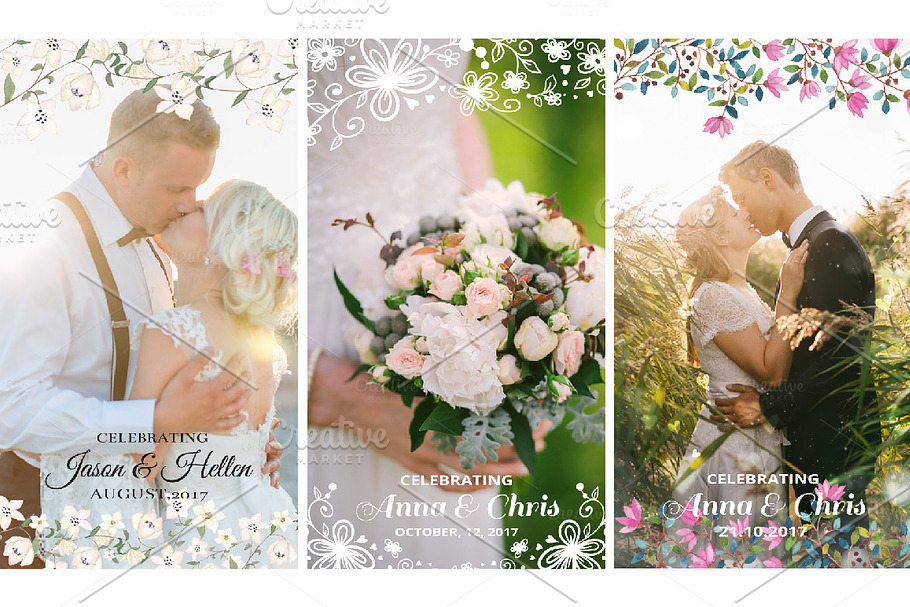 9 Wedding Snapchat Geofilters in Snapchat Templates - product preview 8