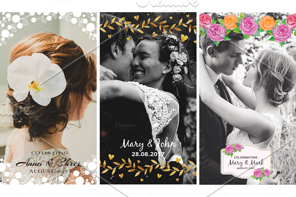9 Wedding Snapchat Geofilters in Snapchat Templates - product preview 1
