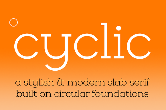 Cyclic in Slab Serif Fonts - product preview 4