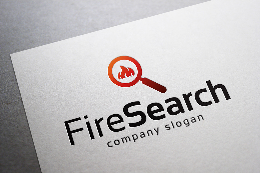 Fire Search Logo in Logo Templates - product preview 8