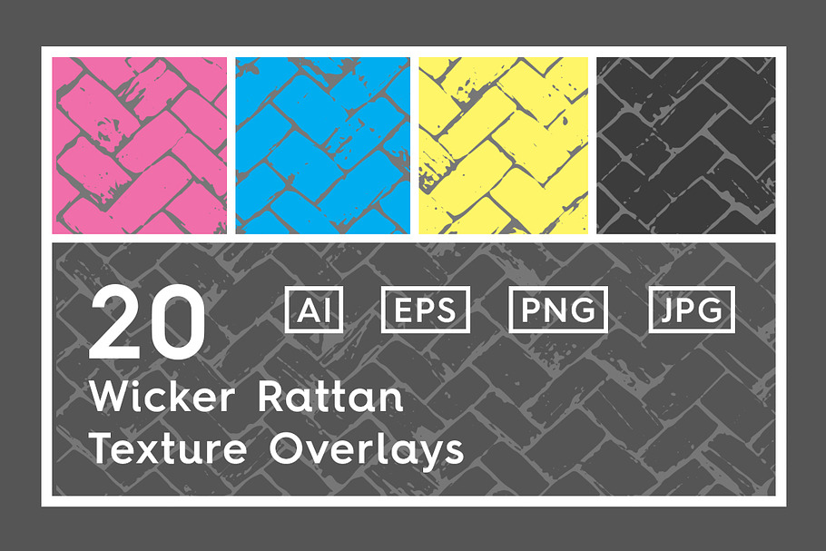 20 Wicker Rattan Texture Overlays in Textures - product preview 8