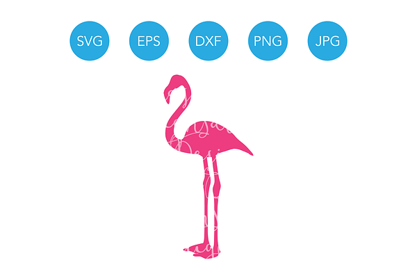 Pink Flamingo SVG Cutting File