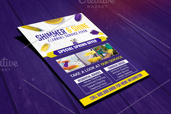 Cleaning Service Flyer Template in Flyer Templates - product preview 1