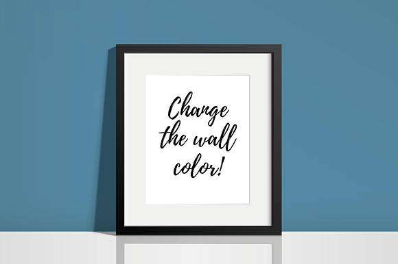Black Frame Mockup - PSD AI PNG JPEG in Print Mockups - product preview 1