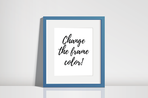 Black Frame Mockup - PSD AI PNG JPEG in Print Mockups - product preview 3
