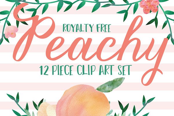 Peachy clip art