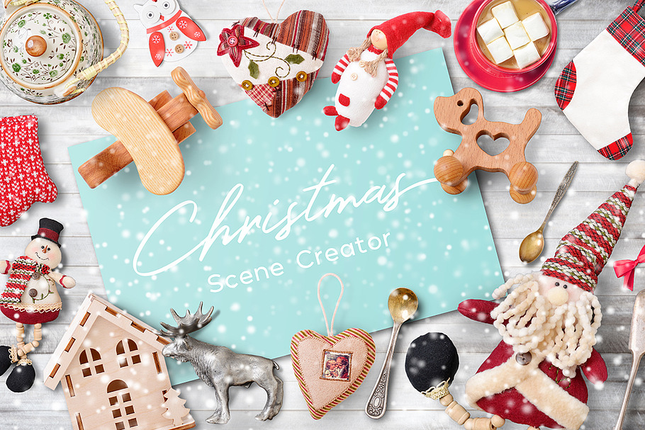 Scene Creator Christmas PSD + JPEG in Scene Creator Mockups - product preview 8