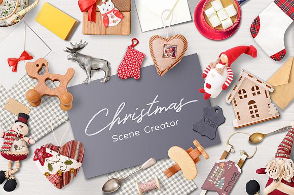 Scene Creator Christmas PSD + JPEG in Scene Creator Mockups - product preview 2