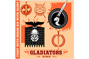 Gladiator Logos Templates Design