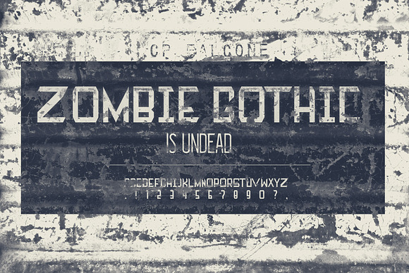 Zombie Gothic FS in Display Fonts - product preview 4