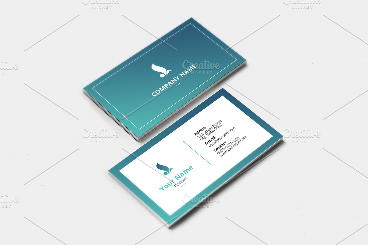 Business Card Template-V15 in Business Card Templates - product preview 8
