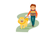 Boy with a dog