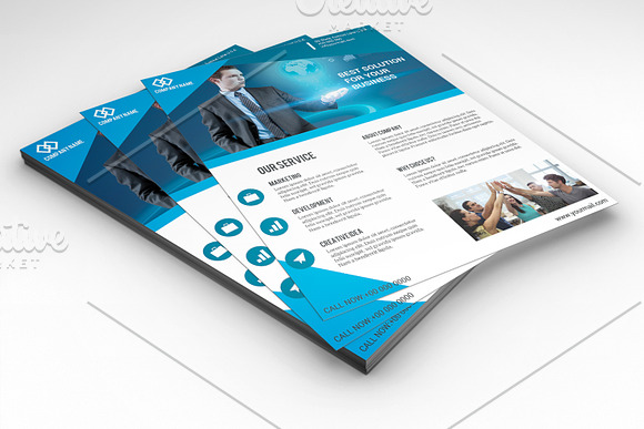 Corporate Flyer Template -V641 in Flyer Templates - product preview 1
