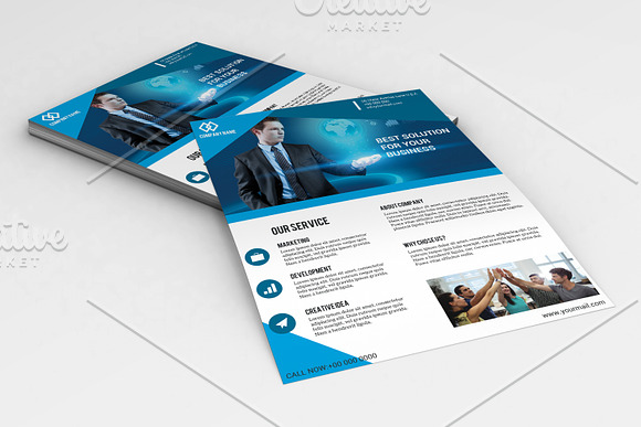 Corporate Flyer Template -V641 in Flyer Templates - product preview 2