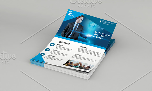 Corporate Flyer Template -V641 in Flyer Templates - product preview 3