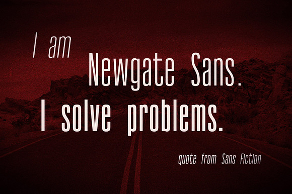 Newgate Sans - Retro Font in Sans-Serif Fonts - product preview 1