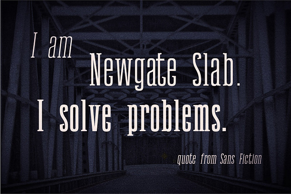 Newgate Slab - Retro Font in Slab Serif Fonts - product preview 1