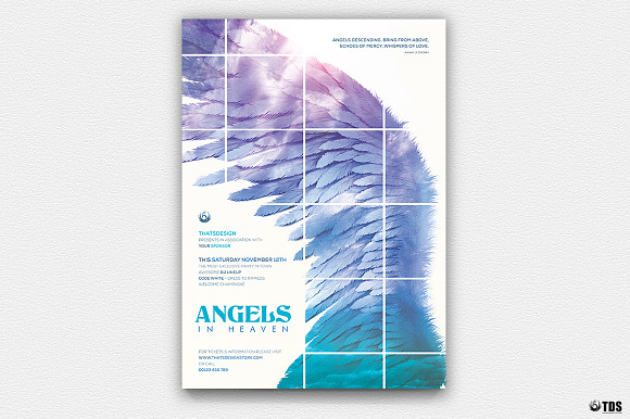 Angels Party Flyer Bundle in Flyer Templates - product preview 1