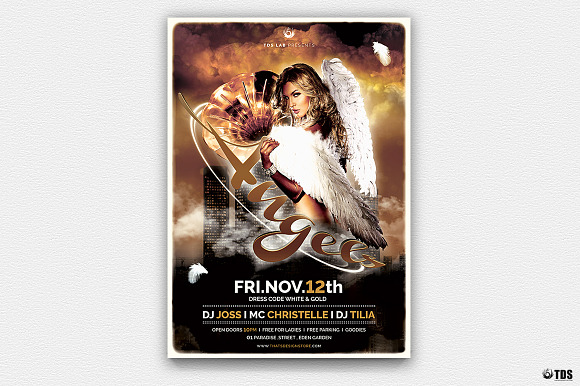 Angels Party Flyer Bundle in Flyer Templates - product preview 2