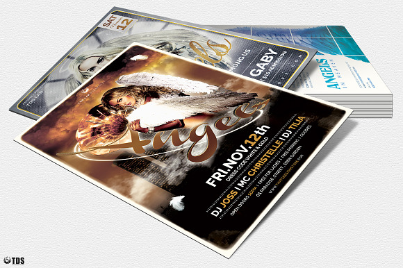 Angels Party Flyer Bundle in Flyer Templates - product preview 5