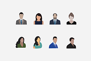 8 Business Avatar Icons