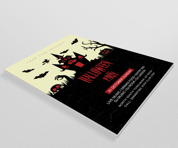 Halloween Party Flyer Template in Flyer Templates - product preview 2