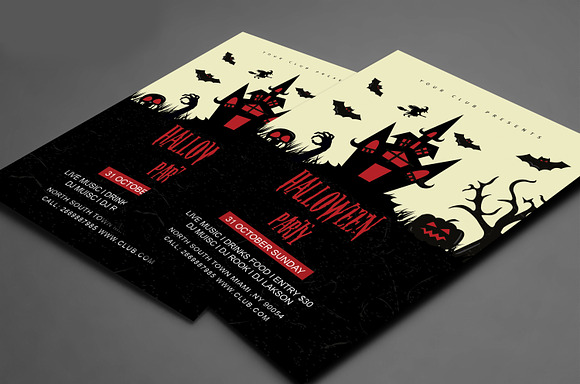Halloween Party Flyer Template in Flyer Templates - product preview 3