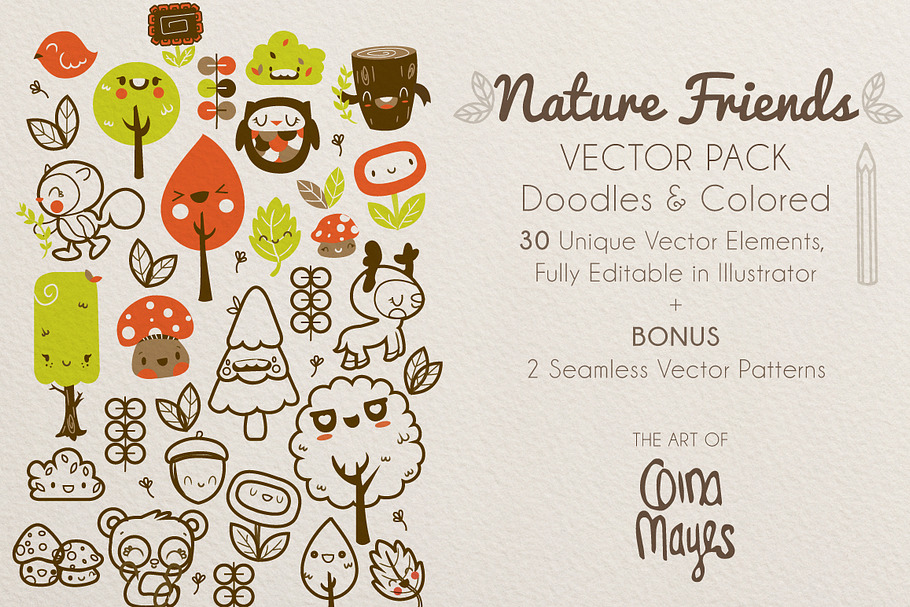 Nature Friends Vector Pack in Illustrations - product preview 8
