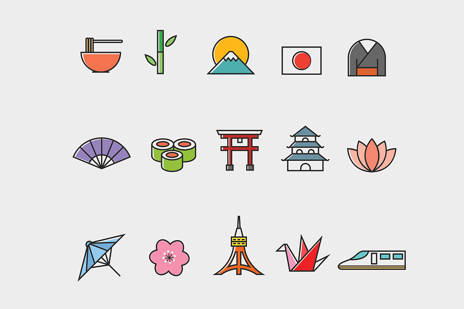 15 Japanese Icons in Graphics - product preview 8