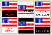 American flag Pray for Las Vegas set