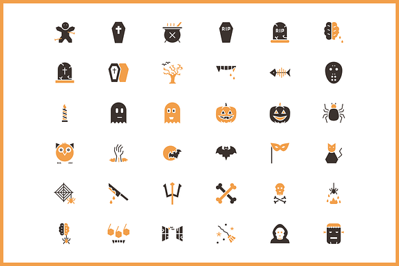 Halloween Icons in Graphics - product preview 3
