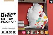 Michigan Mitten Pillow Mock-up