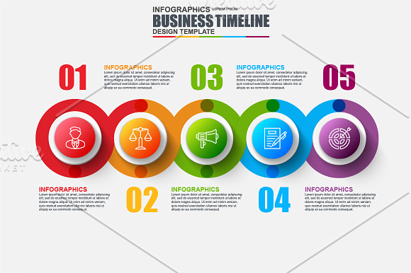 Set of Infographic Elements in Presentation Templates - product preview 6