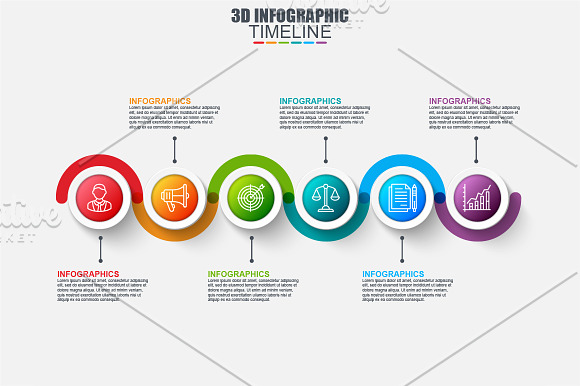 Set of Infographic Elements in Presentation Templates - product preview 7