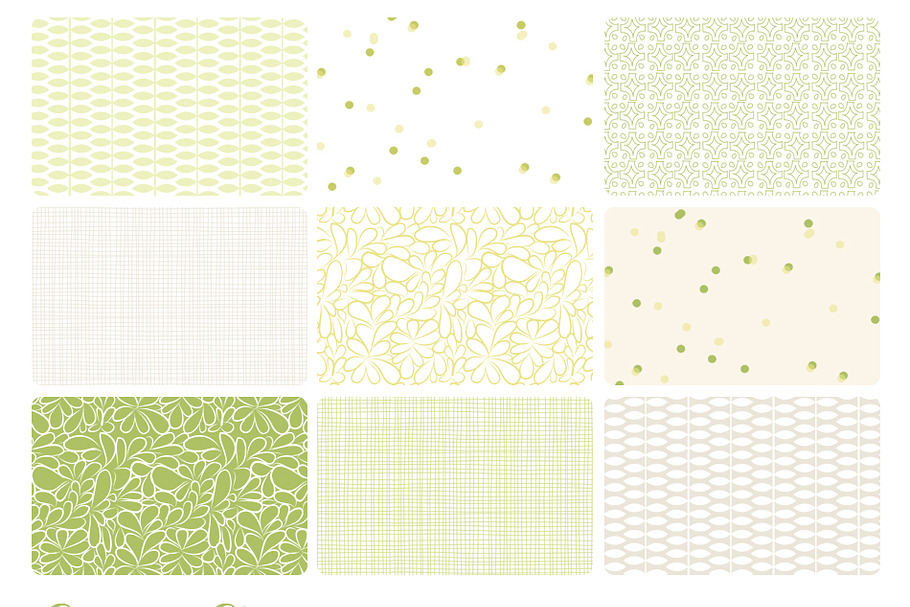 Lemon Lime 9 web tiles & digi papers in Patterns - product preview 8