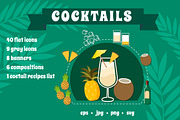 Cocktail Flat Set