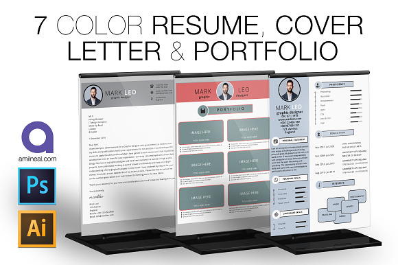 Resume & Cover Letter Template in Letter Templates - product preview 3