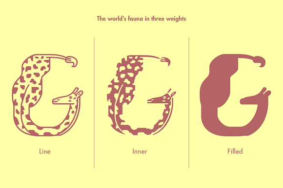 Fabel, the Animal Alphabet in Display Fonts - product preview 4