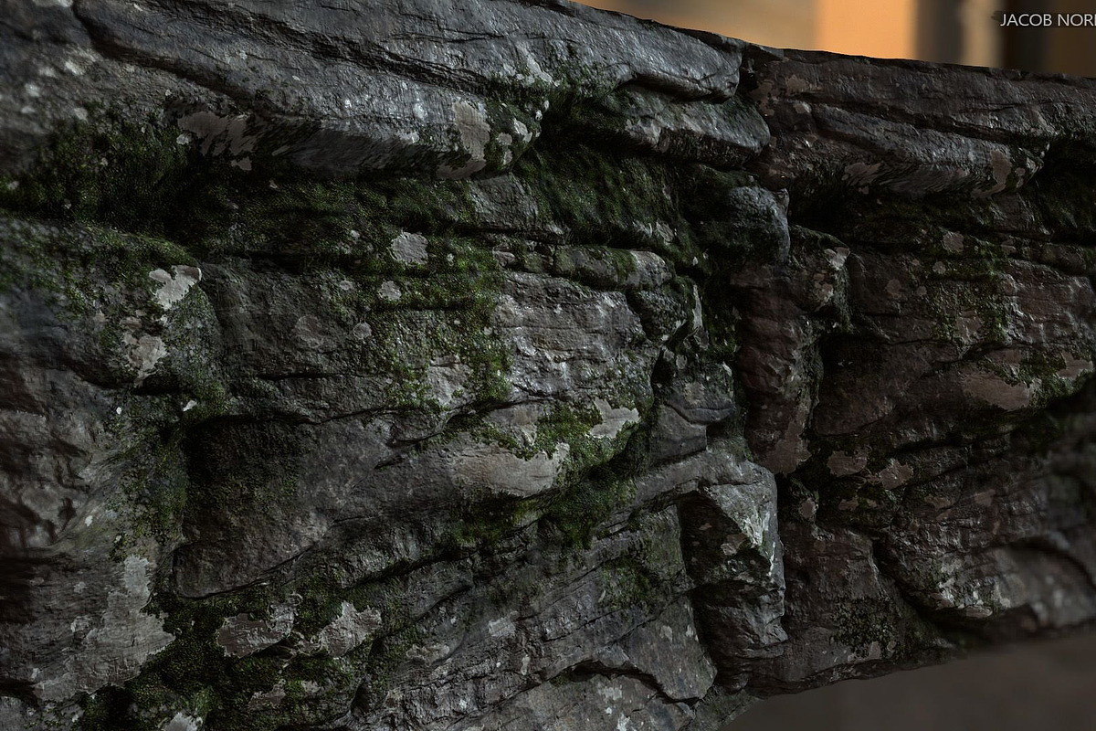 Textures - Rock with Moss in Organic - product preview 8