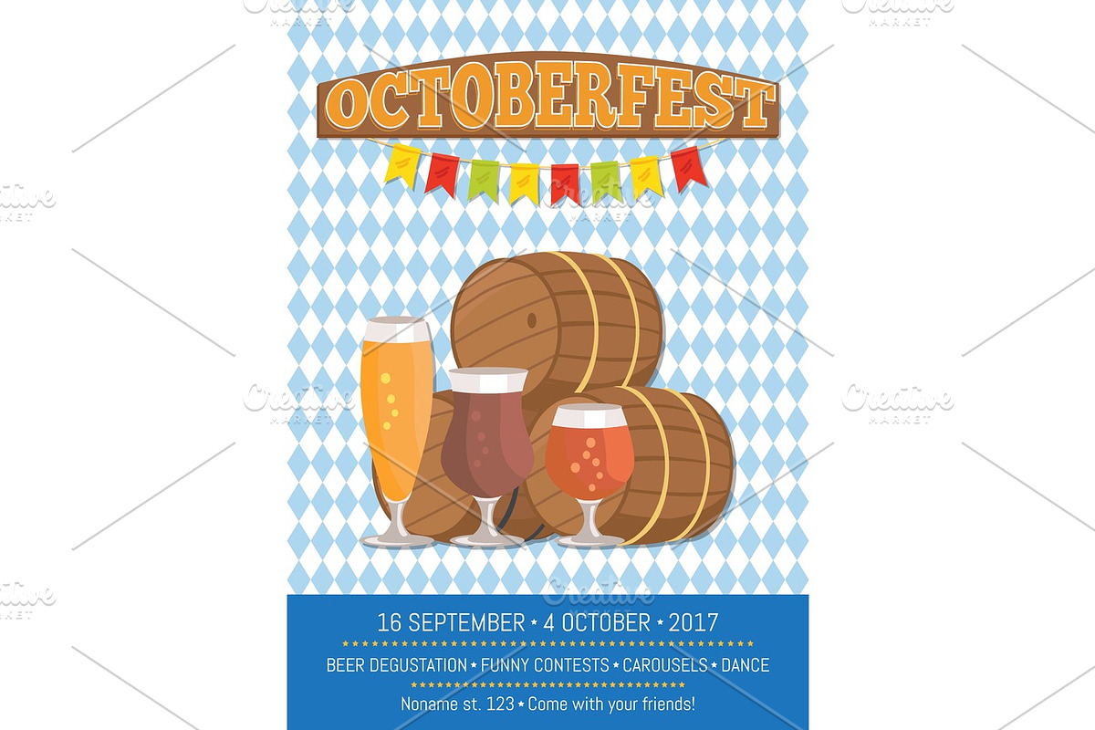 Octoberfest Oktoberfest Promotional Poster Vector in Illustrations - product preview 8